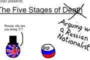 【ロシア】ロシア人ナショナリストと議論する時の5段階【ポーランドボール】