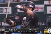 ロッテ髙部 打率.276(チーム1位) OPS.639(チーム1位)