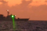 【動画】中国、今度は海警艦がフィリピン巡視船にレーザー照射！ フィリピンが非難