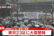 【東京崩壊】10cm大雪警報・コロナ+600人(先週比10倍) 小池都知事は緊急で岸田首相と会談