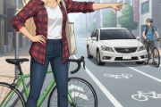 「クルマに寄せられて通行をブロックされた」自転車乗りの声、左折時に自転車を巻き込まないよう予め左に寄せるのはありです
