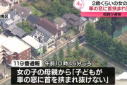 母親「子どもが車の窓に首を挟まれて抜けない」 2歳女児が死亡