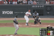 【阪神】５回裏 梅ちゃんバズーカ炸裂！相手の送りバントを阻止！！！