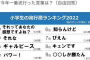 小学生の流行語ランキング2022がコチラになります…