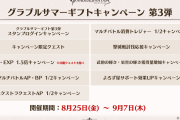 【グラブル】明日8月25日からスカイスコープのサマーミッションが開催！ミッション開始は17時からなのでProの消化時間に注意！