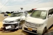 【動画】目の前で起きた教習所車と軽自動車の出会い頭事故ドラレコ。