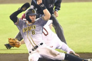 【阪神】近大コンビで１点返す　四球で出塁の佐藤輝を糸井がかえす