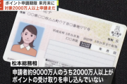 【悲報】マイナンバーカードを作ったのにマイナポイントを貰ってない情弱がまだ2000万人以上いる模様