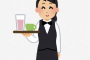 【朗報】めっちゃ巨ﾊﾟｲのウェイトレスさん、見つかっちゃうぅ！