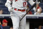 大谷翔平、ルース命日に40号ならず　好投手コール打てずエンゼルス惜敗