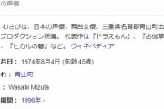 【悲報】今のドラえもん声優・水田わさびさん、声優交代して10年経つのにいまだに叩かれる…