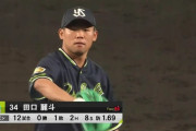 田口麗斗(27) 1.54 1敗 9S 奪三振率12.34 セーブ失敗1