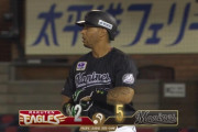 GIF画像　マーティン2点タイムリーでロッテ追加点！前打席の満塁併殺をきっちりリベンジ！