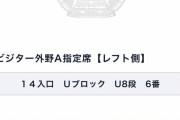 【悲報】東京ヤクルト「巨人戦の外野指定チケット、10,400円な」