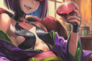 【FGO】酒呑ちゃんイラスト！！　お酒を飲んでる酒呑ちゃんいいですね！！