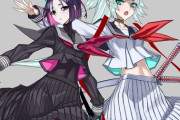 【FGO】制服姿の丑御前＆正雪先生！！　白＆黒セーラー服いいですね！！