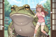 めっちょでかいカエルが玄関にいるんだがｗｗｗｗｗｗｗｗｗｗｗｗｗｗｗｗｗｗ