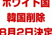 韓国のホワイト国削除、8月2日に決定か！　輸出管理対象が3品目から1112品目に増える！　終わったな…