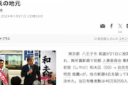 【八王子市長選】朝日「出口調査で野党候補リード！裏金事件考慮７割！」界隈「きたあああ！！」→与党候補勝利（※萩生田氏の地元）