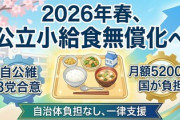 【給食無償化】小学校で2026年春に開始予定、1人あたり月5200円で3党合意「保護者の所得にかかわらず国が全額補助」