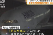 ハワイアン航空機内で携帯電話が発火、羽田空港に緊急着陸…「防火かばん」ですぐに消火！