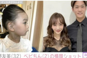 【画像】板野友美さん、娘の横顔ショットを公開