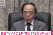 マイナス金利解除　17年ぶり利上げ　長短金利操作も撤廃
