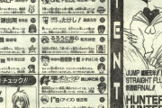 HUNTER×HUNTER連載開始時のジャンプ、犯罪者が2人いるｗｗｗ