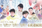 世界フィギアスケート選手権2020、3/19-22 フジテレビ系にて4夜連続放送！  …最終決戦…すべてのドラマ、完結。…