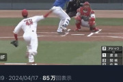 DeNA度会、普通のストライク判定にオーバーリアクションして大炎上