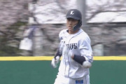 西武長谷川、今季初打席初ホームラン！