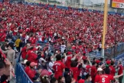 カープファンが今季初『宮島さん』を歌う！神宮球場レフトスタンド民「やっと開幕した」