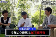 毎年100～150頭も日高の馬を購入しているメイショウ松本オーナーがいなくなったら日高マジでヤバくね？
