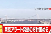 【速報】東京アラート発動