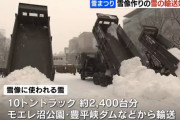 さっぽろ雪まつり、陸上自衛隊による雪像用の雪の輸送開始！