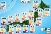 東京都心35℃到達7月猛暑日記録更新…午後は内陸で40℃超か |  千葉の館山は30℃だわ