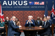 米英豪AUKUS、極超音速兵器や対潜水艦戦能力、AIの共同開発で「日本はふさわしい候補だ」　中国「日本は自制を」