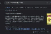 ミッキーマウスの著作権が2023年に切れるという事実ｗｗｗｗｗｗｗ