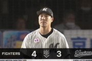 ロッテ、同点追いつくも連打ですぐさま勝ち越し許す…