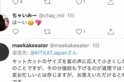 【悲報】キットカット公式Twitterさん、都合の悪いツイートには頑なに返信しない