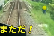 【動画】撮り鉄が撮影目的で線路に侵入し電車が急停車、停車中にも撮影を続ける姿にブチギレる人続出