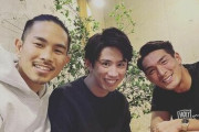 ONEOKROCKボーカルTaka、井岡一翔（ボクシング）＆槙野智章と豪華３ショット！「終始爆笑」