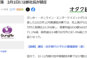 【悲報】「パズドラ」のガンホーに暗雲　年間利益が70％超減、四半期では赤字転落