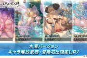 【グラブル】本日の更新も水着キャラPU！バナー画像的に去年の水着キャラ+水着メドゥーサの闇鍋ピック？