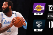 主力不在のLALがBKN（髭抜き）にまさかの大勝！マクレモア17ptsドラモンド20ptsカイリー退場