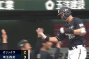 オリックス廣岡大志、移籍後初ホームラン！！！！！！