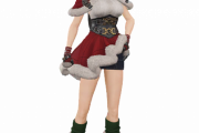 【FF7EC】ティファのサンタ衣装ミニスカートじゃないな