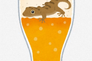 【速報】缶ビールの中からトカゲ