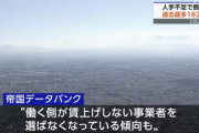 【速報】人手不足で倒産、過去最多  『労働者が賃上げしない会社を選ばなくなってる』