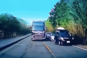 【山梨】これはどっちが悪い？逆走大型トラックと喧嘩になった車載。